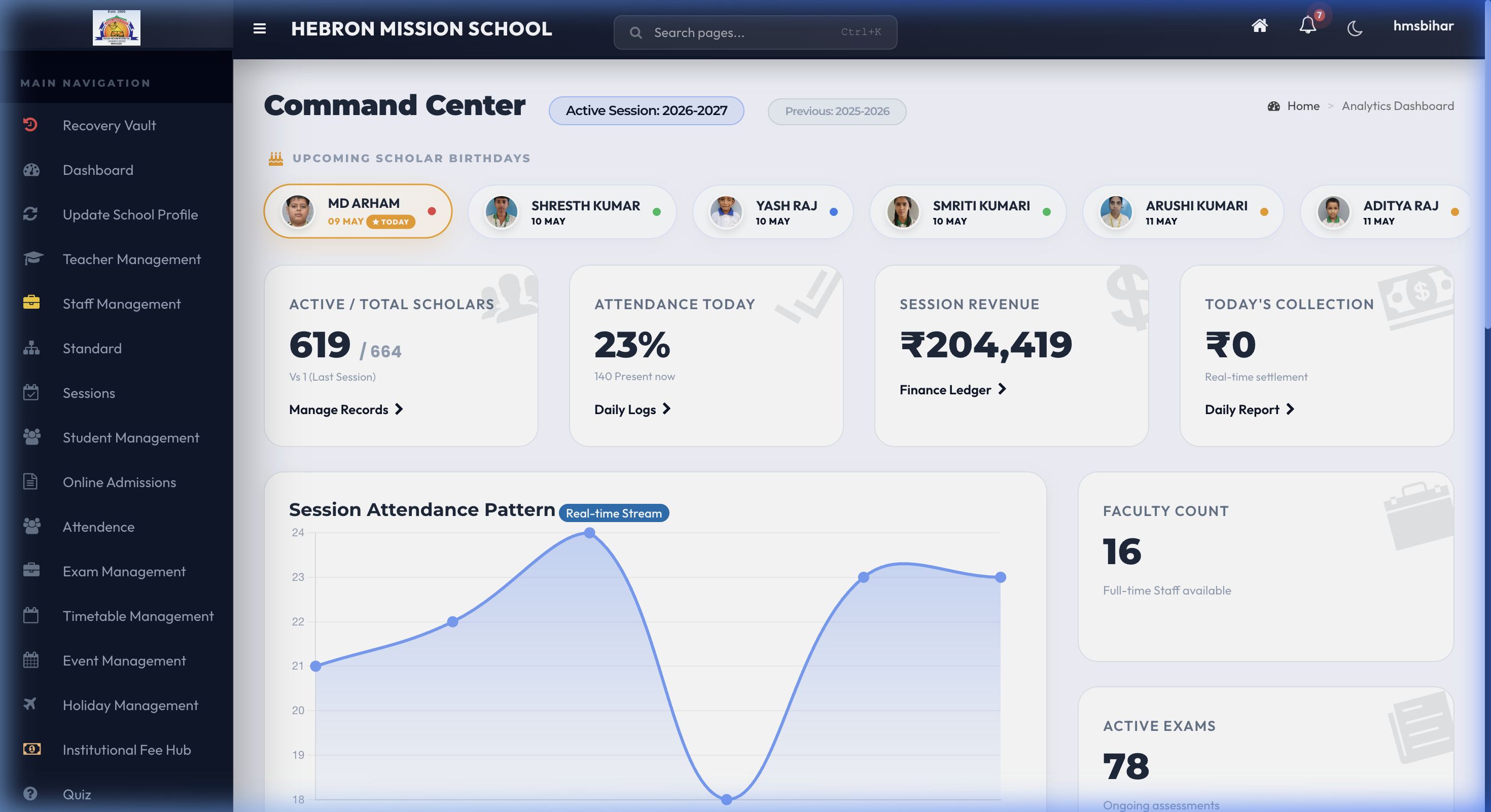 Live Dashboard