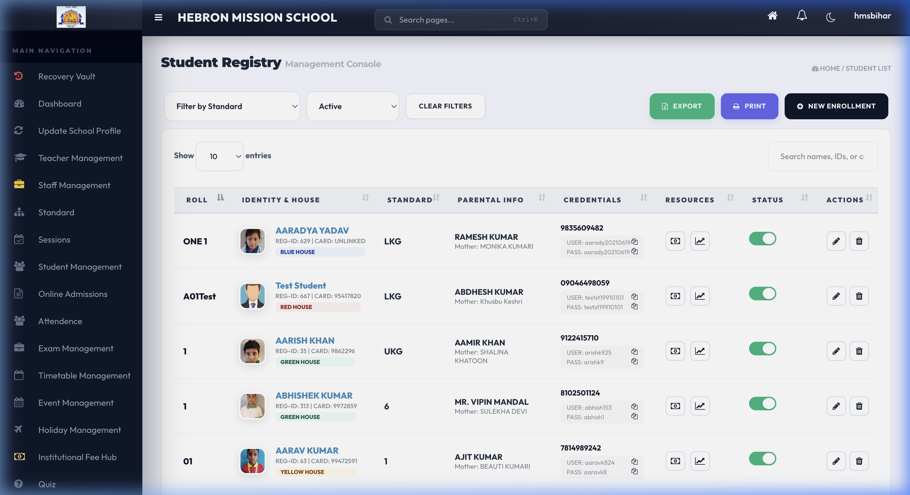 Student Registry